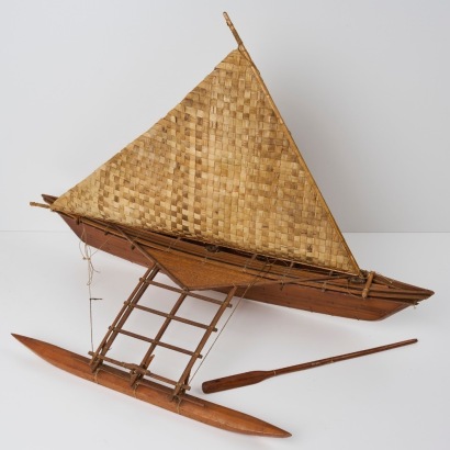 A Model Outrigger Canoe, Kiribati