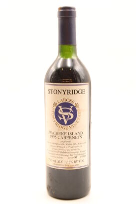 (1) 1995 Stonyridge Larose, Waiheke Island (TS)