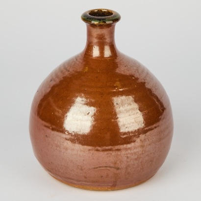 An Early Rod Davies Stoneware Bottle