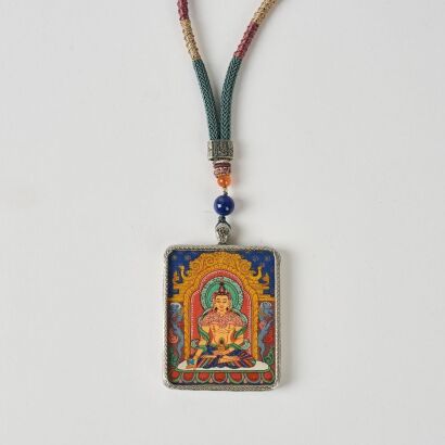 A Chinese Tibetan Guge Ksitigarbha Bodhisattva Pendant