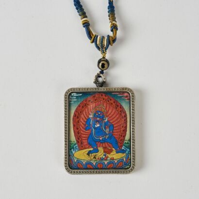 A Chinese Tibetan Black Jambhala Pendant