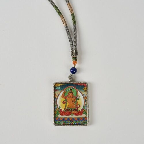 A Chinese Tibetan Manjushri Bodhisattva Pendant