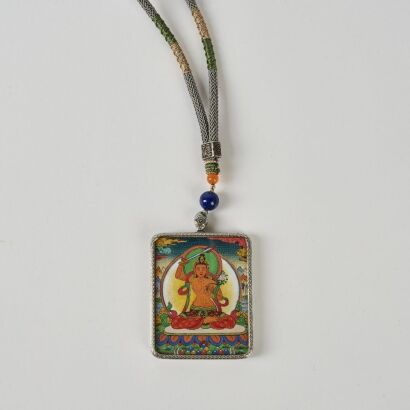 A Chinese Tibetan Manjushri Bodhisattva Pendant