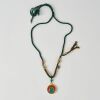 A Chinese Tibetan Circular Green Tara Pendant - 3