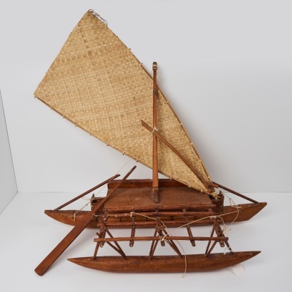A Model Outrigger Canoe, Samoa
