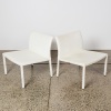 A Pair of White Occasional Chairs