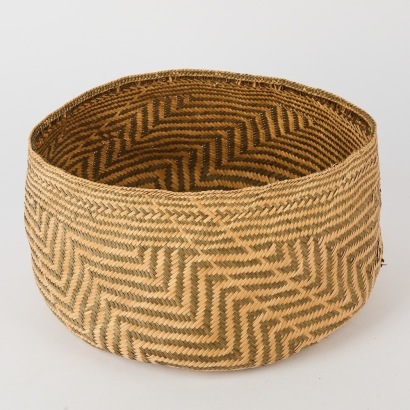 A Finely Woven Basket from Rossel Island Papua New Guinea