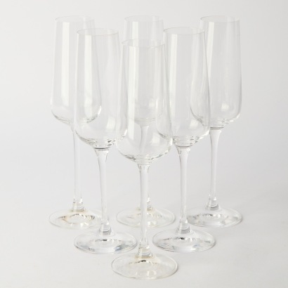 A Set of six Spiegelau Champagne Flutes