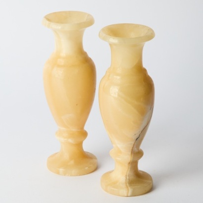A Pair of Onyx Vases