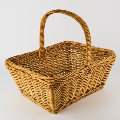 A Vintage Woven Wicker Basket