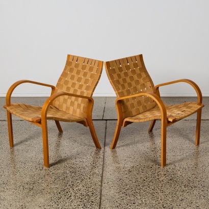A Pair of Vintage Tord Bjorklund Sunne Chairs for IKEA