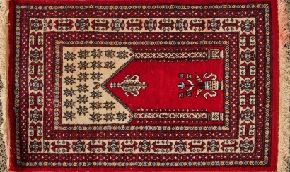 A Handknotted Persian Prayer Rug