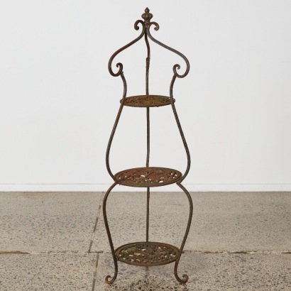 A Vintage Cast Iron Planter