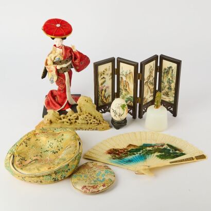 A Group of Nine Souvenir Items