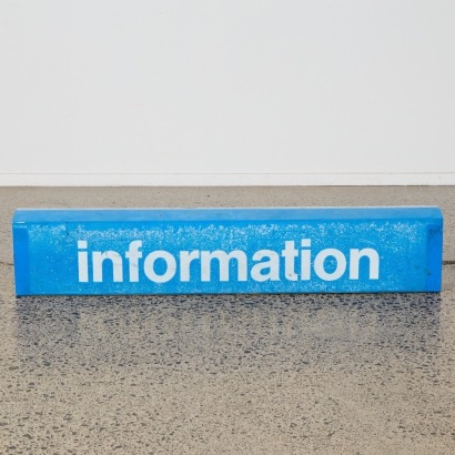 An 'Information' Double Sided Kiosk Sign