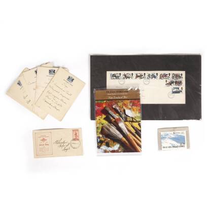 Anzac Offical First Day Cover together with Assorted Government House Menus and Later Stamps