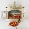 An Indian Embossed Metal Mandir Shrine Cabinet - 3