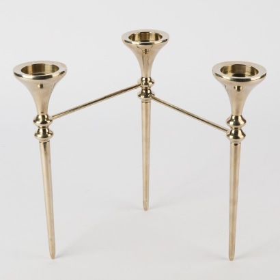 A Modular Chrome Candleholder c.1970s