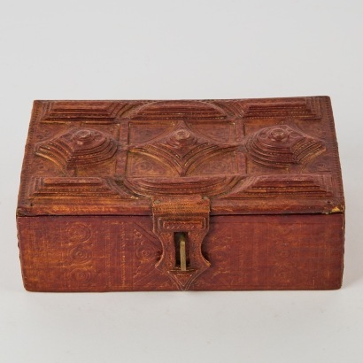 An Antique Toureg Box Tooled Leather