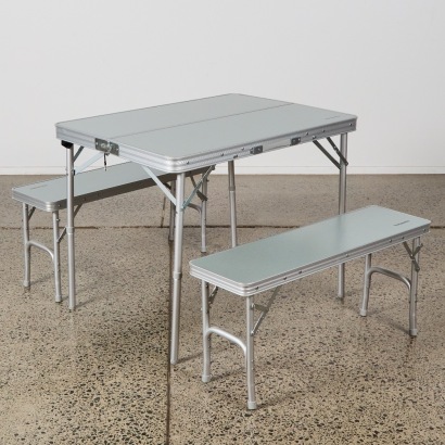 A Set of Torpedo7 Camping Table and Chair