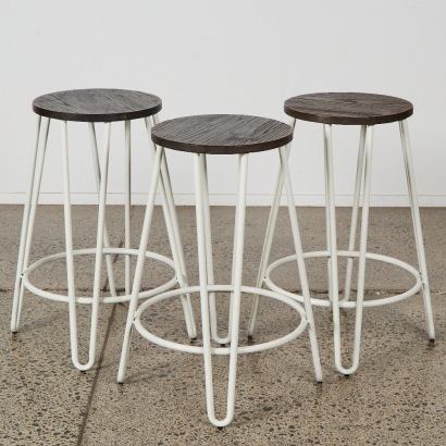 A Trio of MCM Barstools