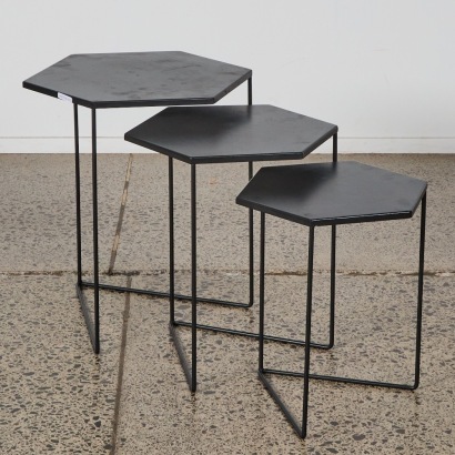 A Trio of Geometric Stacking Tables