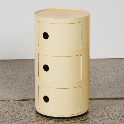 A Kartell Componibili 3 drawer by Anna Castelli Ferrieri