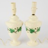 A Pair of Napoleon Ivy Lamps by Wedgewood