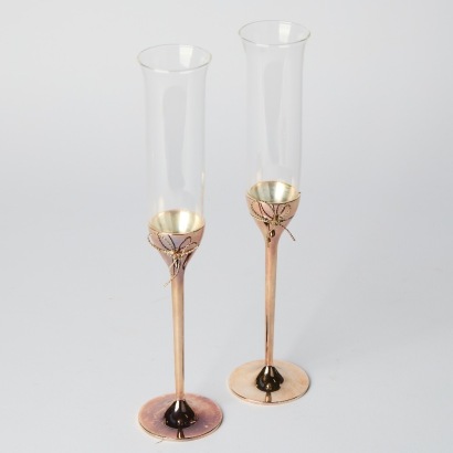 A Set of Vera Wang Toasting Flutes