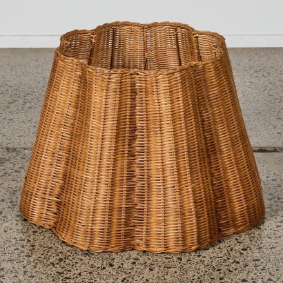 A Large Cane Lampshade