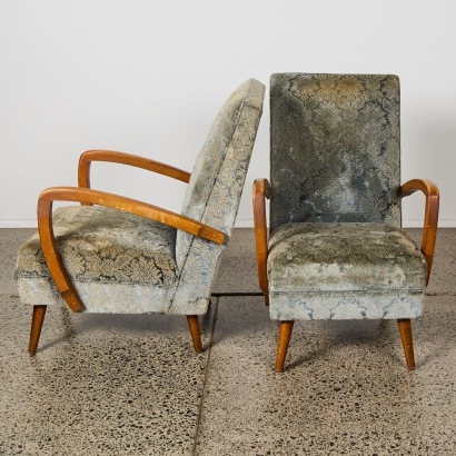 A Pair of Midcentury Armchairs circa 1960