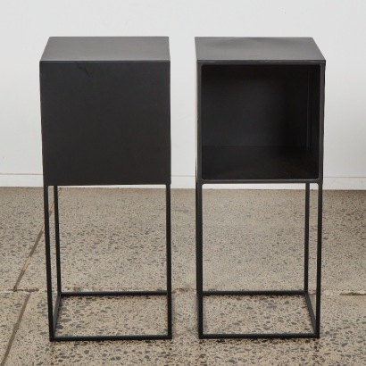 A Pair of Minimal Contemporary Bedsides