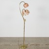 A Brass Tulip Lead Light Standard Lamp