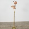 A Brass Tulip Lead Light Standard Lamp - 2