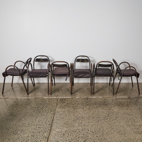 A Suite of Six 1950s Tolix Chairs