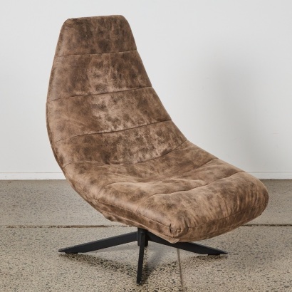 A Slouch Swivel Lounge Chair