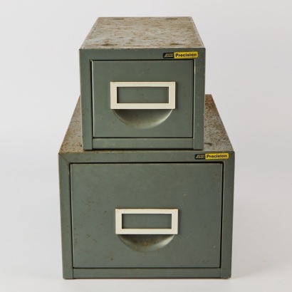 A Pair of Metal Filing Drawers