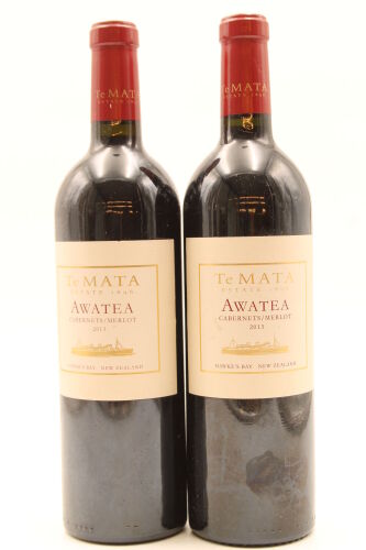 (2) 2013 Te Mata Estate Awatea Cabernets Merlot, Hawkes Bay