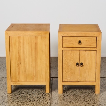 A Pair of Maison Pine Nightstands