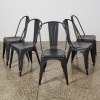 A Set of Tolix Style Dining Chairs