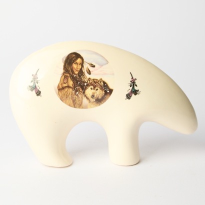A Stylised Vintage Ceramic Polar Bear