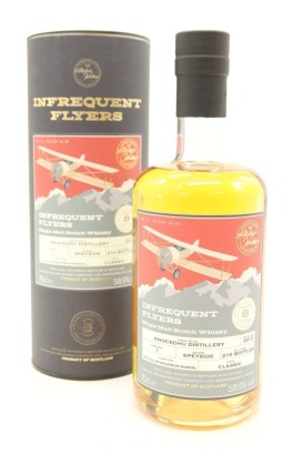 (1) Alistair Walker Infrequent Flyers 2013 Knockdhu 8 Year Old Single Malt Scotch Whisky, Speyside, 58.9% ABV (GB)