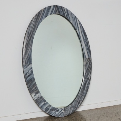 A Soren Liv Rufus Oval Marble Mirror