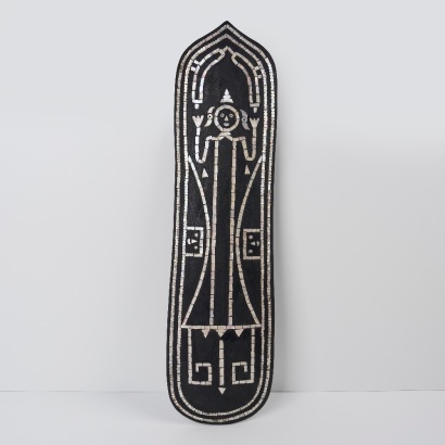 A Mother of Peal Inlay Shield, Solomon Islands