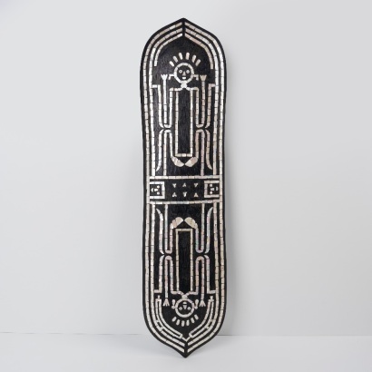 A Mother of Peal Inlay Shield, Solomon Islands