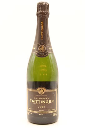 (1) 2008 Taittinger Brut Millesime, Champagne [JR17.5] [WE97]