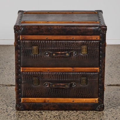 A Vintage Leather Chest