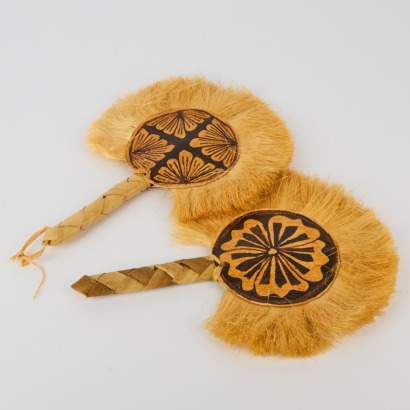 A Pair of Hand-Woven Pacific Fans