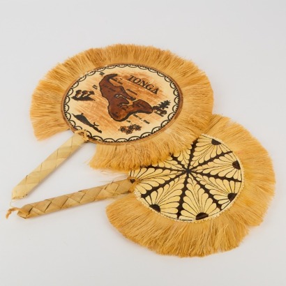 A Pair of 'Tonga' Pacific Fans
