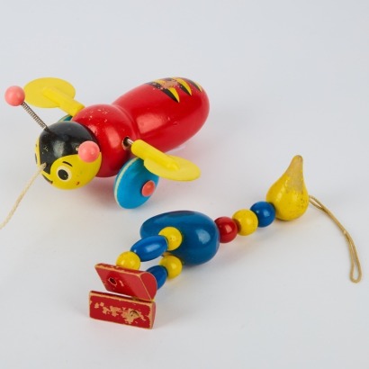 A Vintage Buzzy Bee and Kiwiana Toy